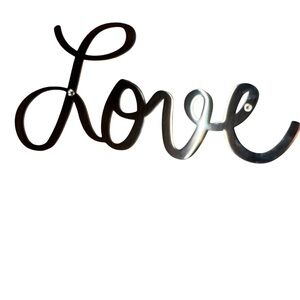 Metal Love Wall Decor